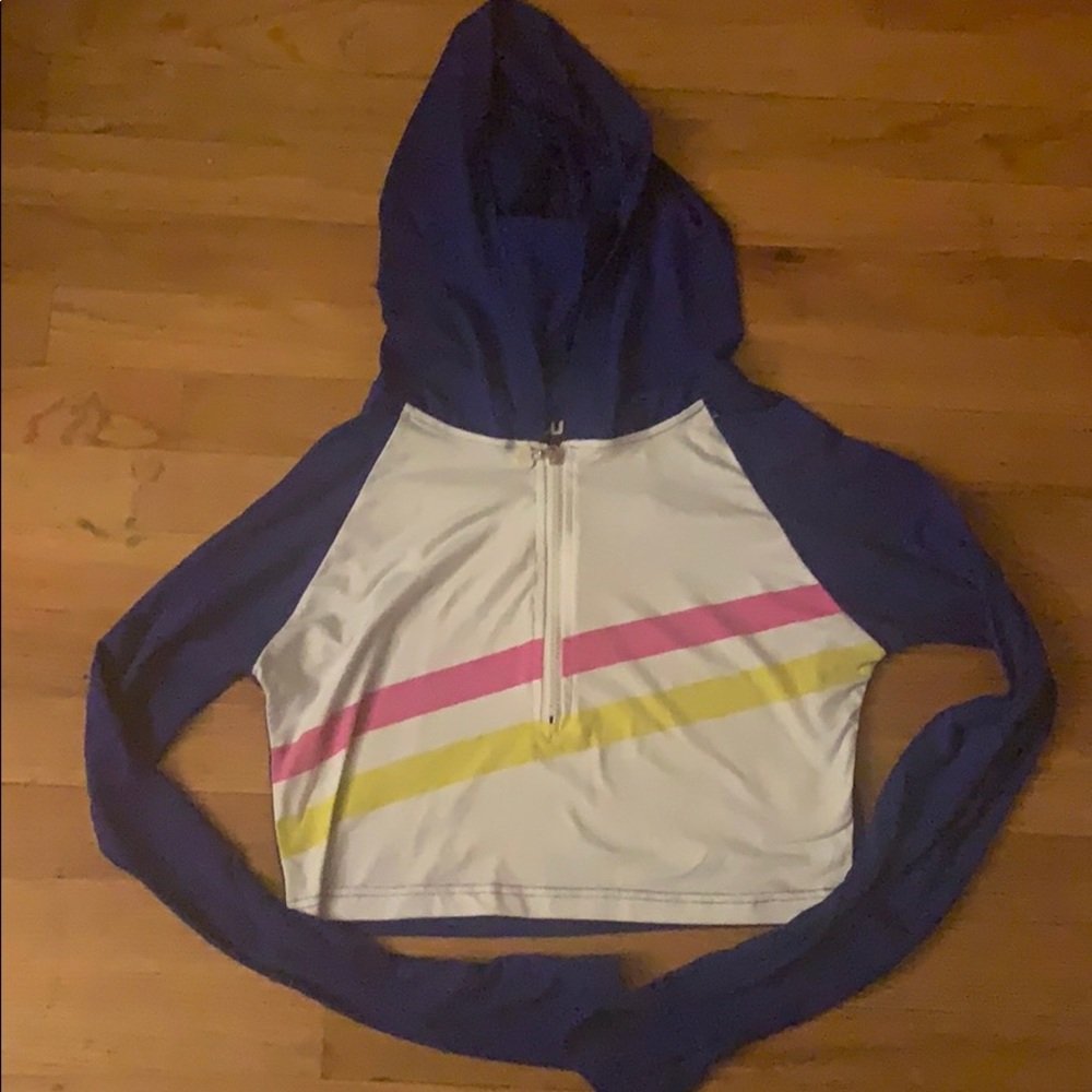 Crop top shirt long sleeve